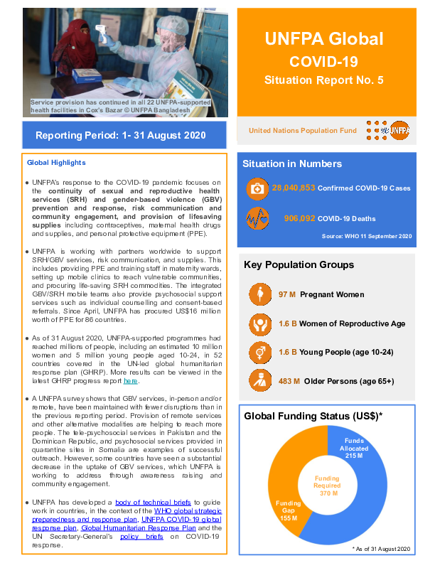 Global COVID-19 Situation Report No. 5