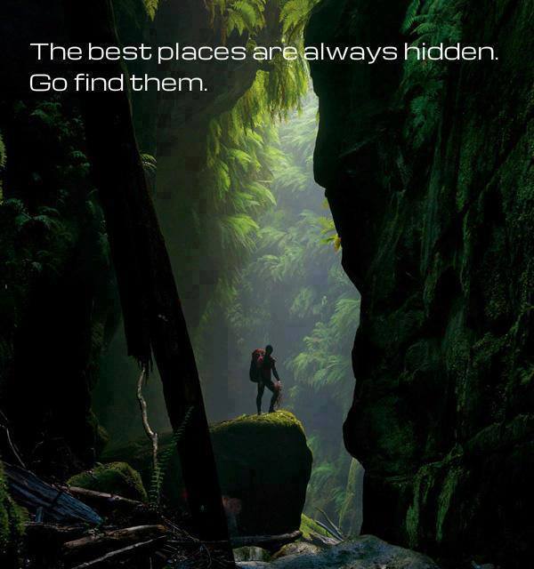 The best places are always hidden Go find them